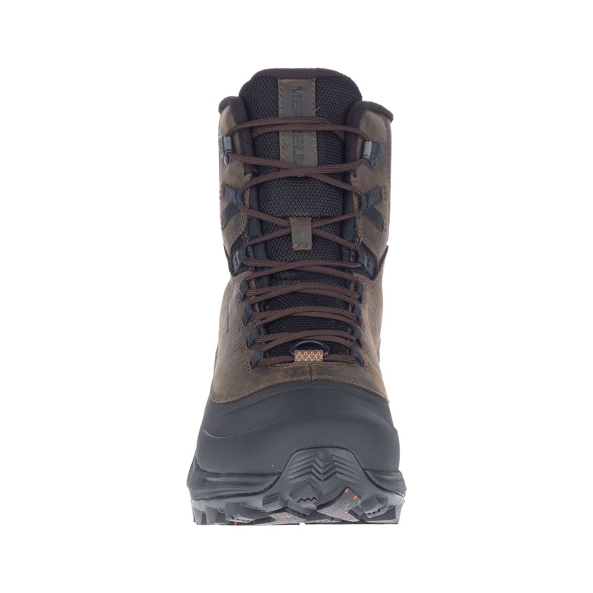 Bottes Merrell Thermo Overlook 2 Mid Waterproof Marron Foncé Homme | F.U.XPON